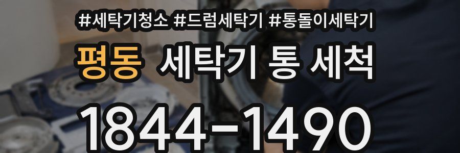평동 세탁기 통 세척