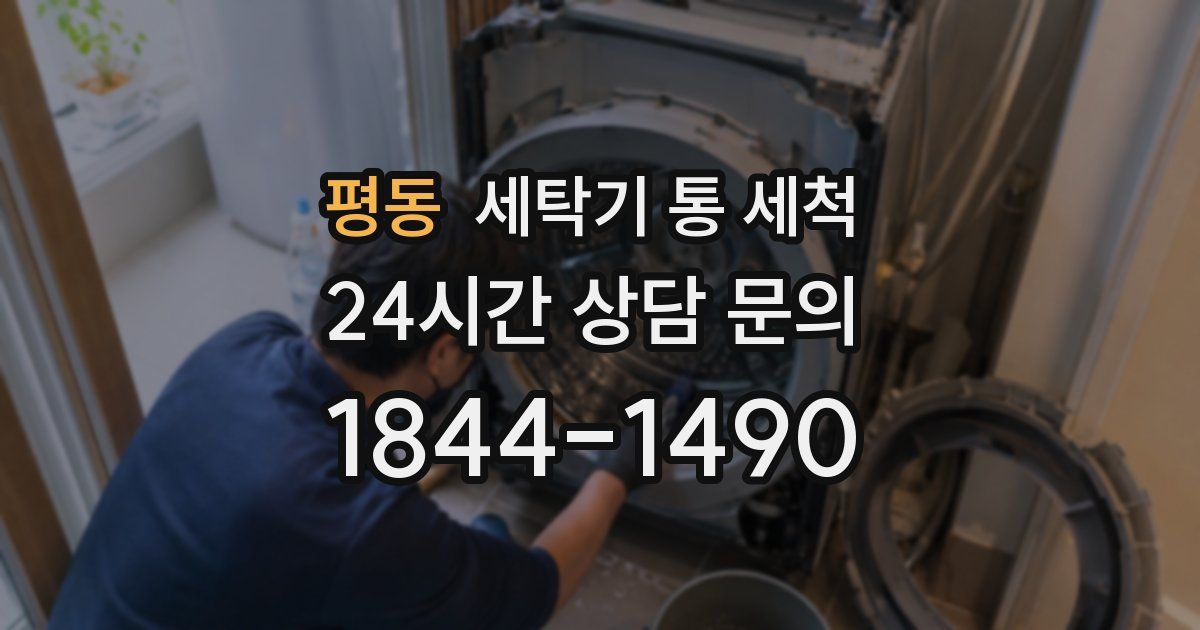 평동 세탁기 통 세척