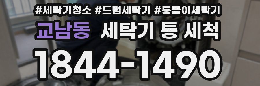 교남동 세탁기 통 세척