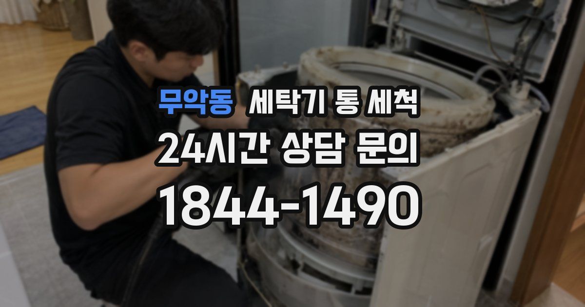 무악동 세탁기 통 세척