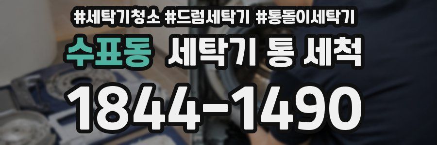 수표동 세탁기 통 세척