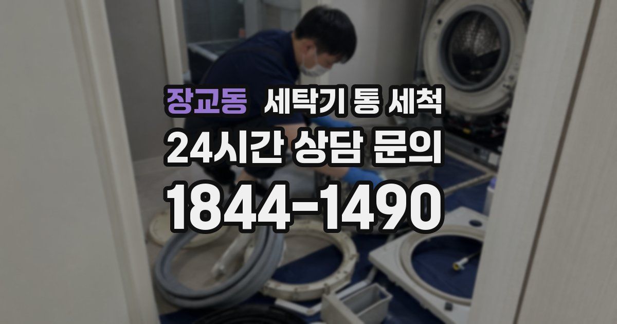 장교동 세탁기 통 세척