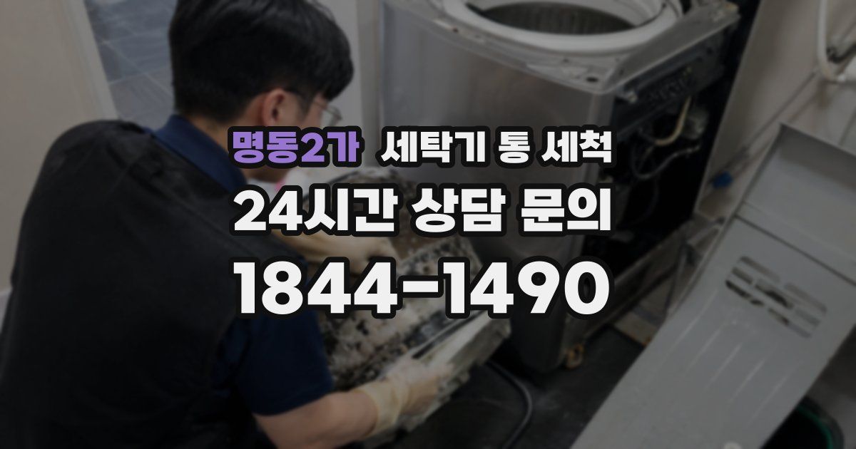 명동2가 세탁기 통 세척