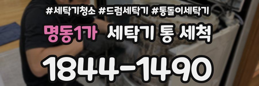 명동1가 세탁기 통 세척