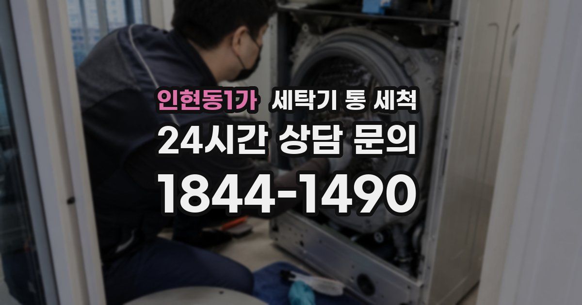 인현동1가 세탁기 통 세척