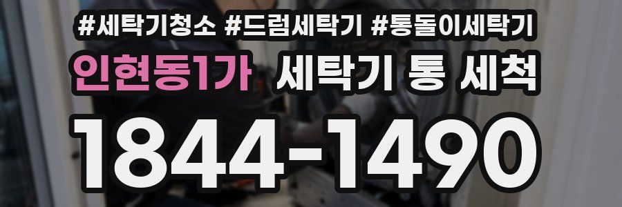 인현동1가 세탁기 통 세척
