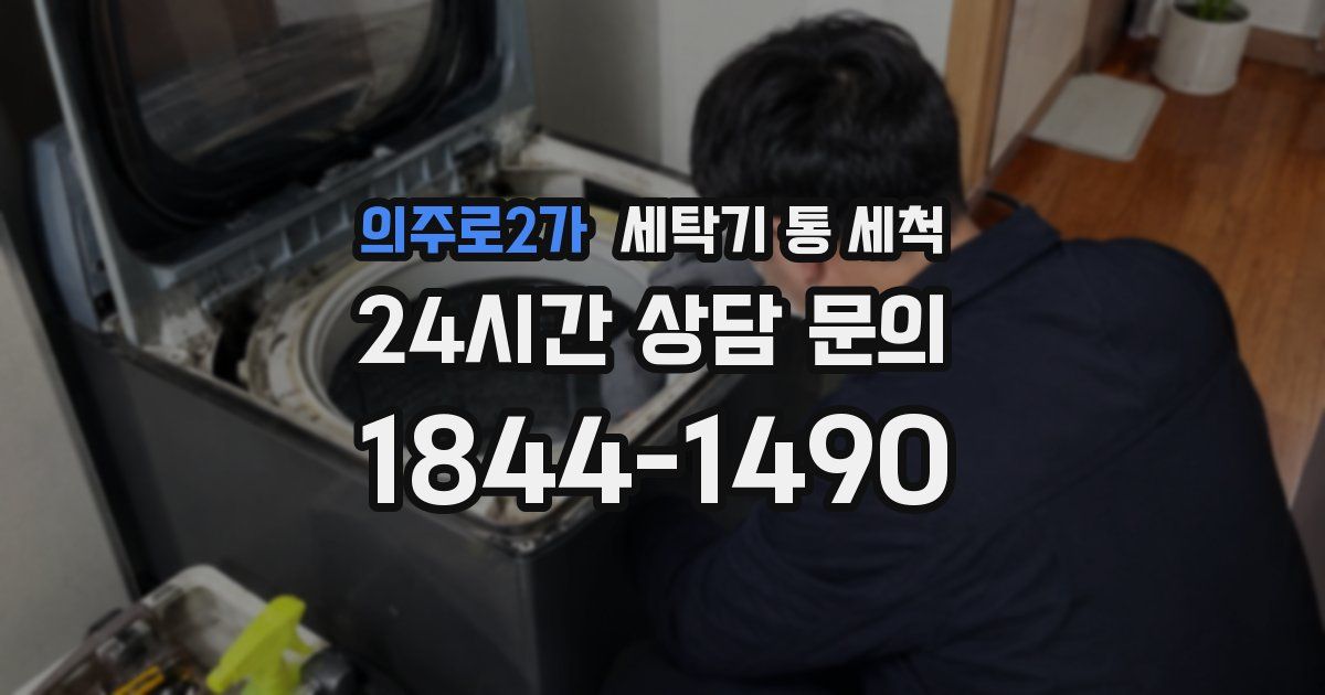 의주로2가 세탁기 통 세척