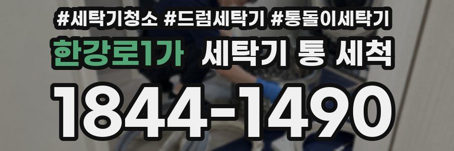 한강로1가 세탁기 통 세척