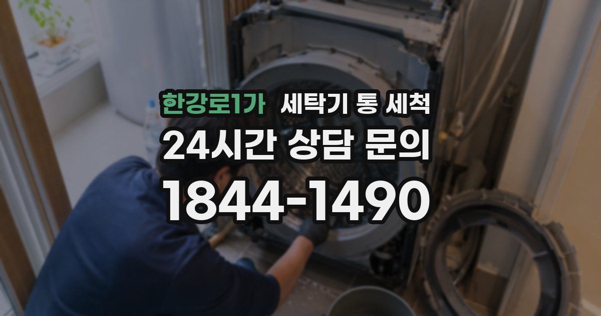 한강로1가 세탁기 통 세척