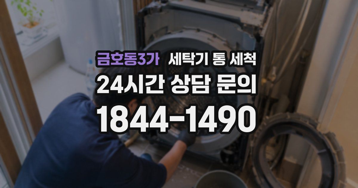 금호동3가 세탁기 통 세척