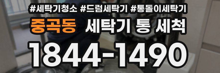 중곡동 세탁기 통 세척