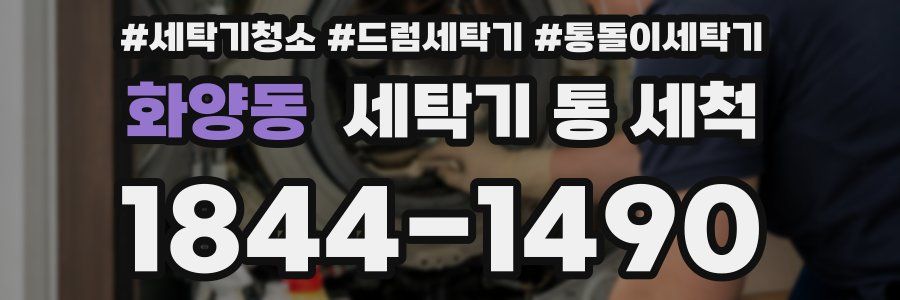 화양동 세탁기 통 세척