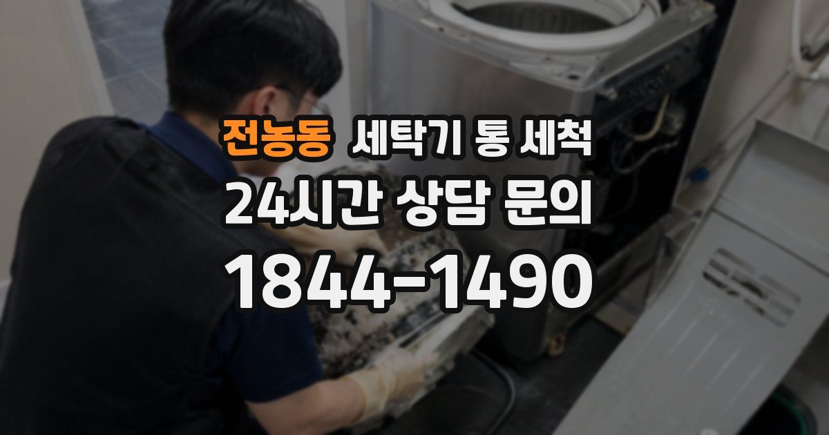 전농동 세탁기 통 세척