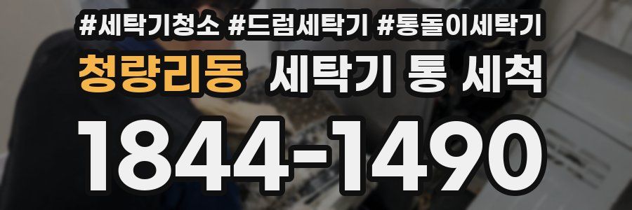 청량리동 세탁기 통 세척