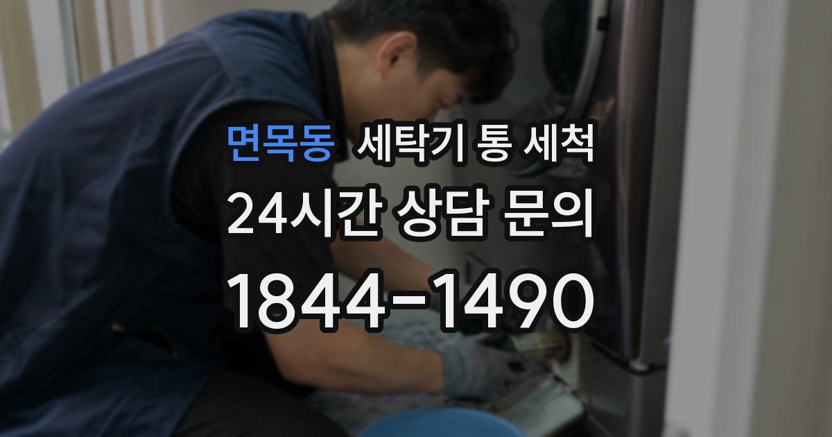 면목동 세탁기 통 세척