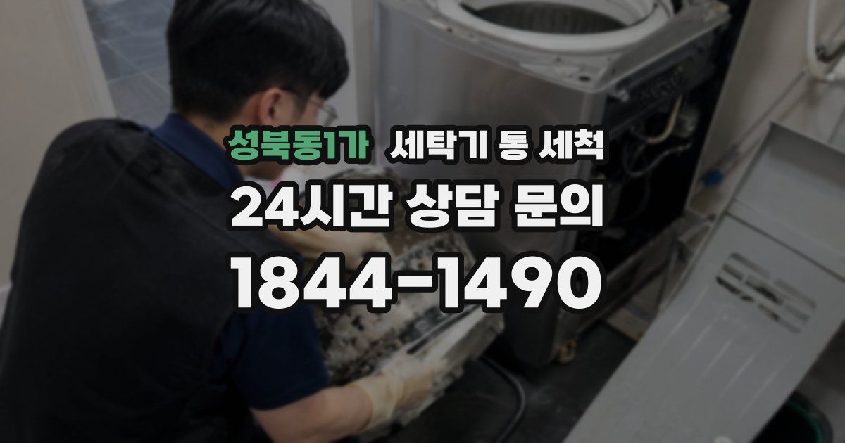 성북동1가 세탁기 통 세척