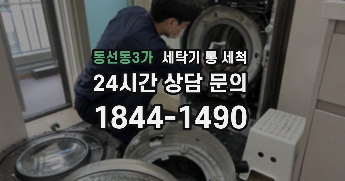 동선동3가 세탁기 통 세척