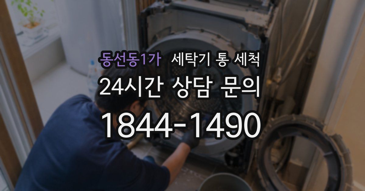 동선동1가 세탁기 통 세척