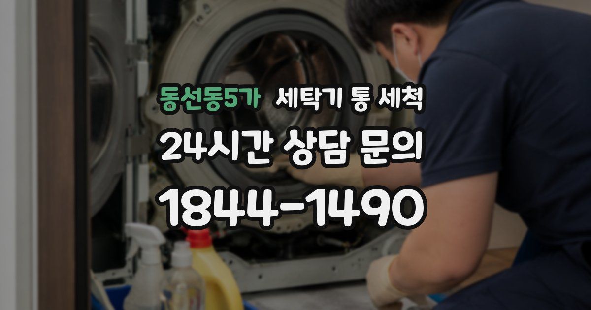 동선동5가 세탁기 통 세척