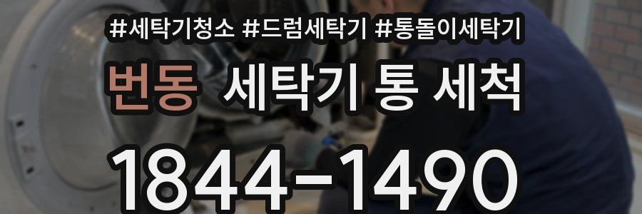 번동 세탁기 통 세척