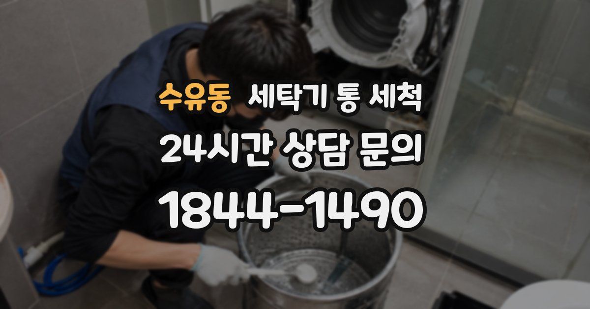 수유동 세탁기 통 세척
