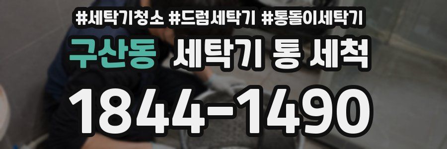 구산동 세탁기 통 세척