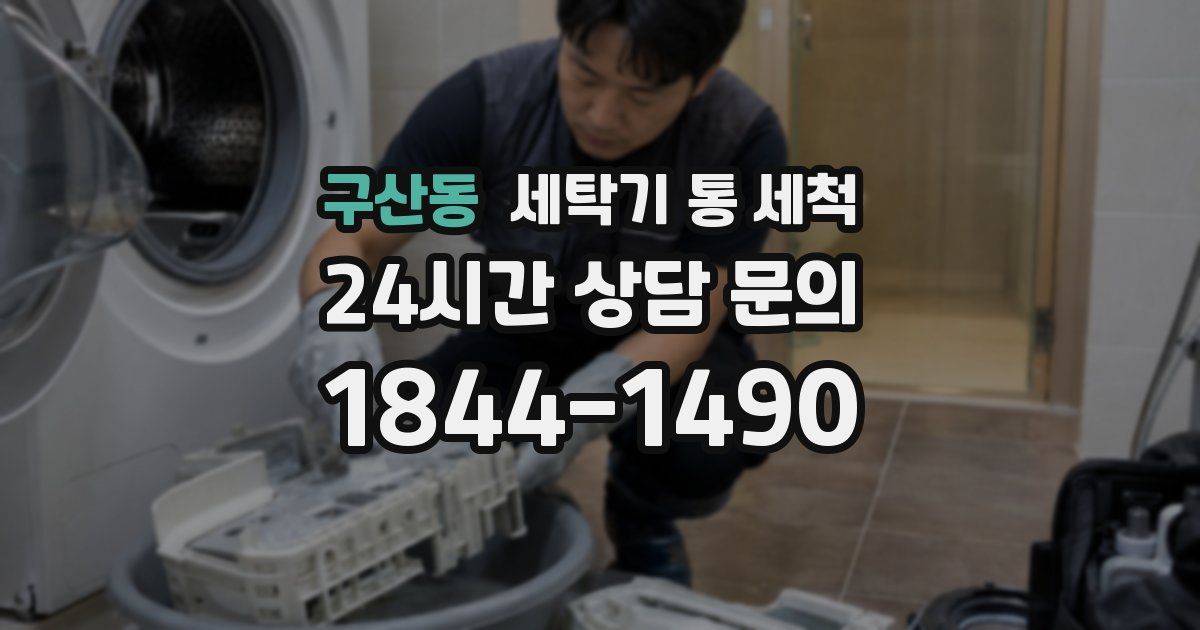구산동 세탁기 통 세척