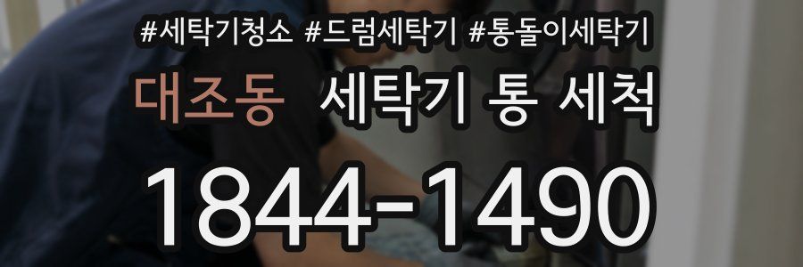 대조동 세탁기 통 세척