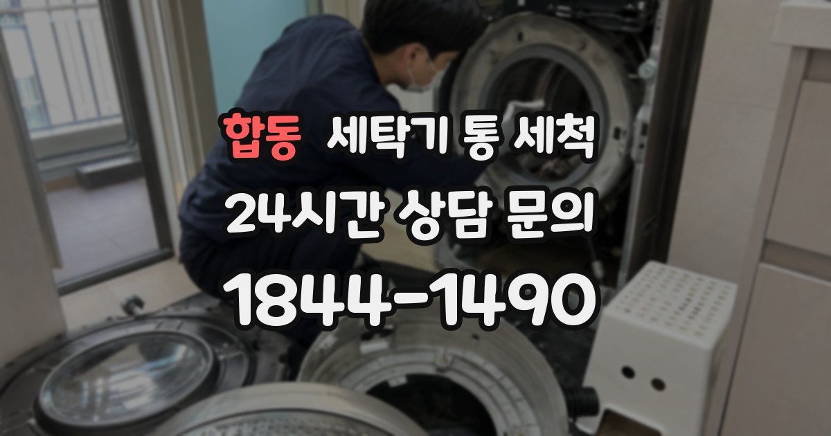 합동 세탁기 통 세척