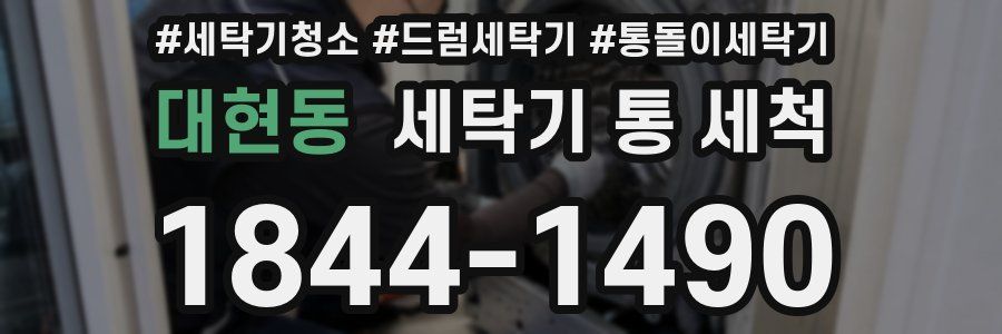 대현동 세탁기 통 세척