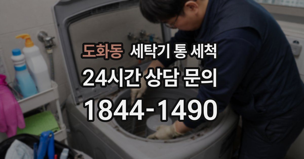 도화동 세탁기 통 세척