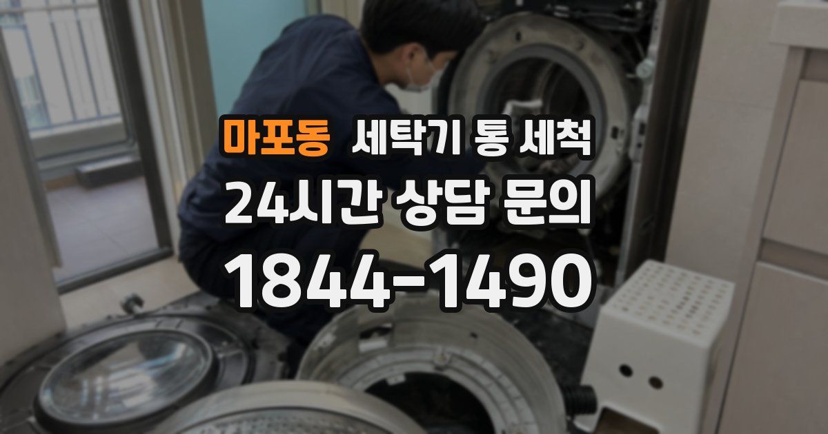 마포동 세탁기 통 세척