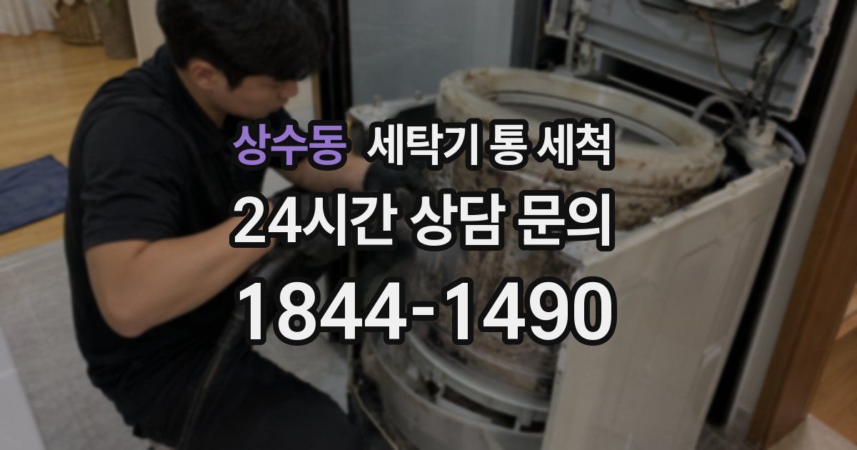 상수동 세탁기 통 세척