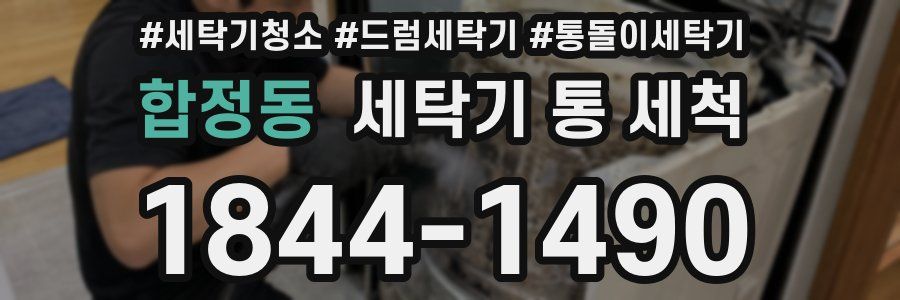합정동 세탁기 통 세척