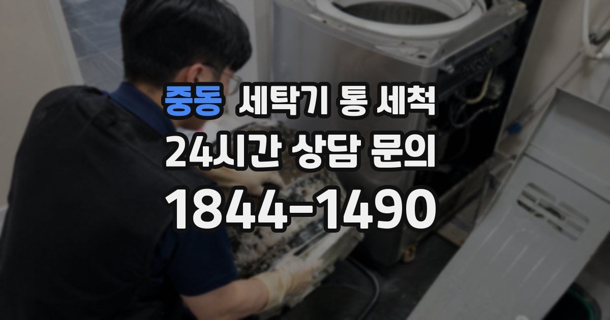 중동 세탁기 통 세척