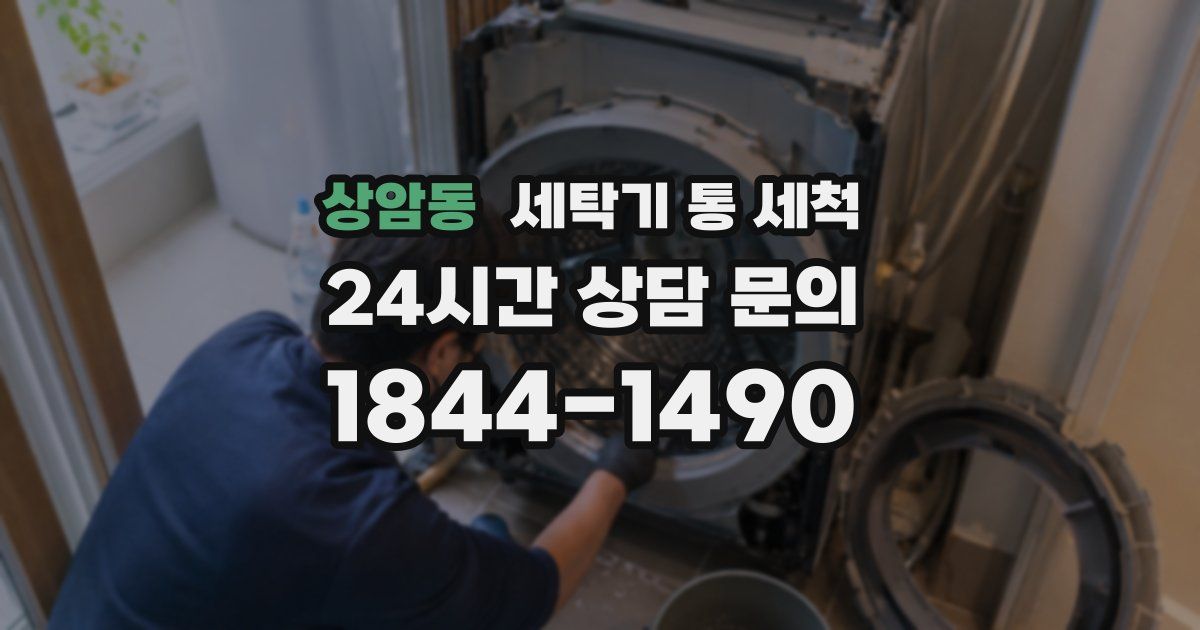 상암동 세탁기 통 세척