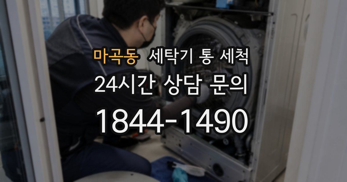 마곡동 세탁기 통 세척