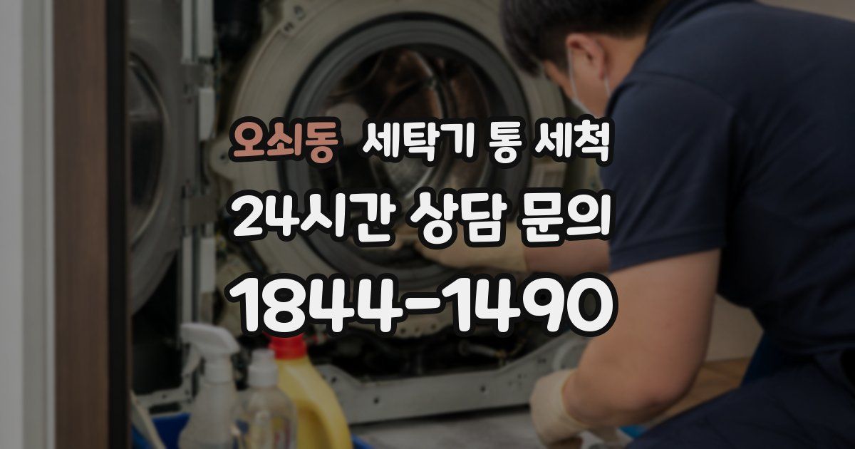 오쇠동 세탁기 통 세척