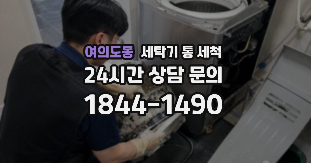 여의도동 세탁기 통 세척