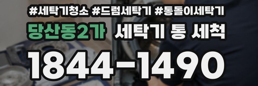 당산동2가 세탁기 통 세척