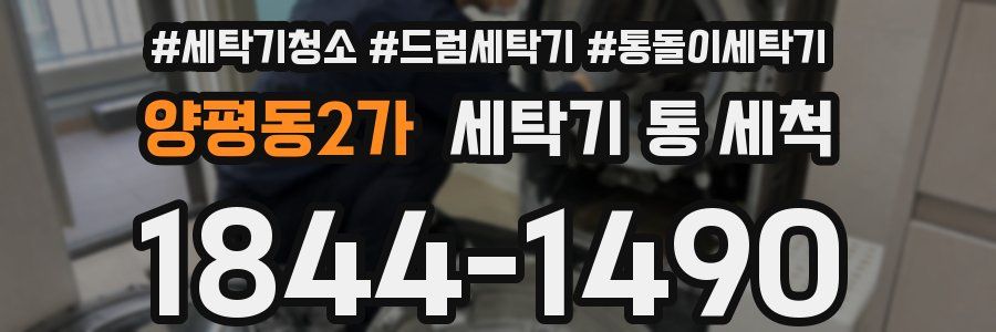 양평동2가 세탁기 통 세척