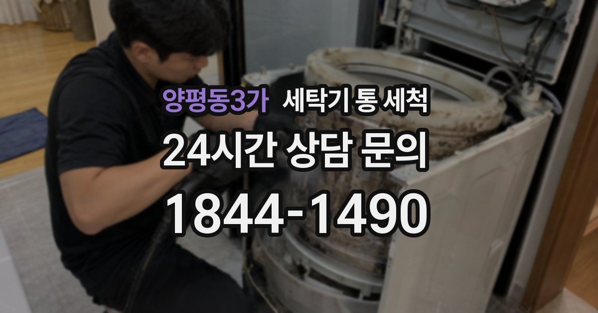 양평동3가 세탁기 통 세척