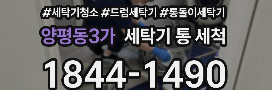 양평동3가 세탁기 통 세척