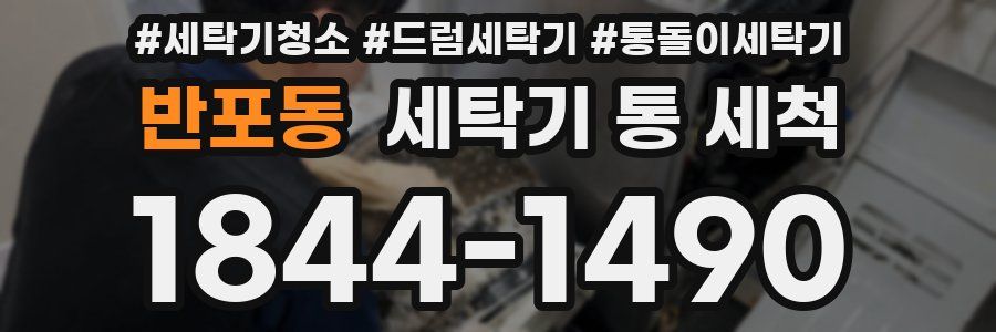 반포동 세탁기 통 세척