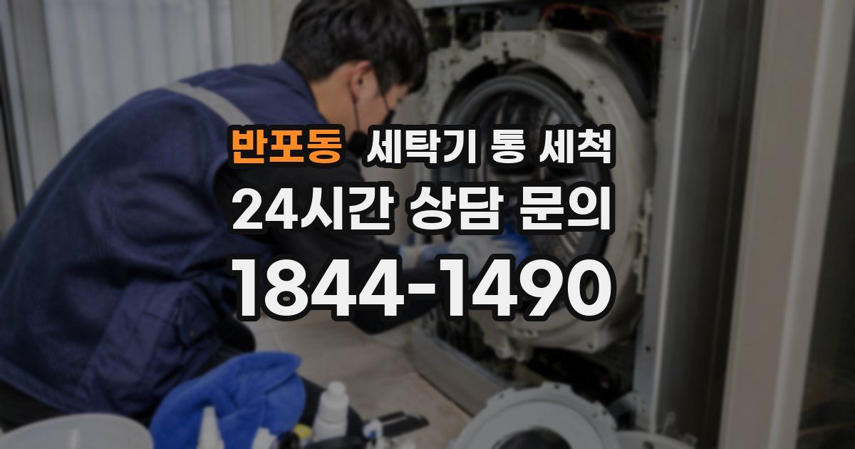 반포동 세탁기 통 세척