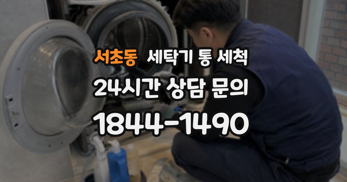 서초동 세탁기 통 세척