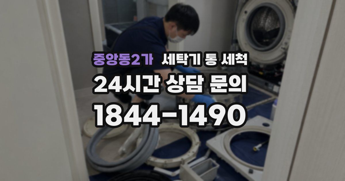 중앙동2가 세탁기 통 세척