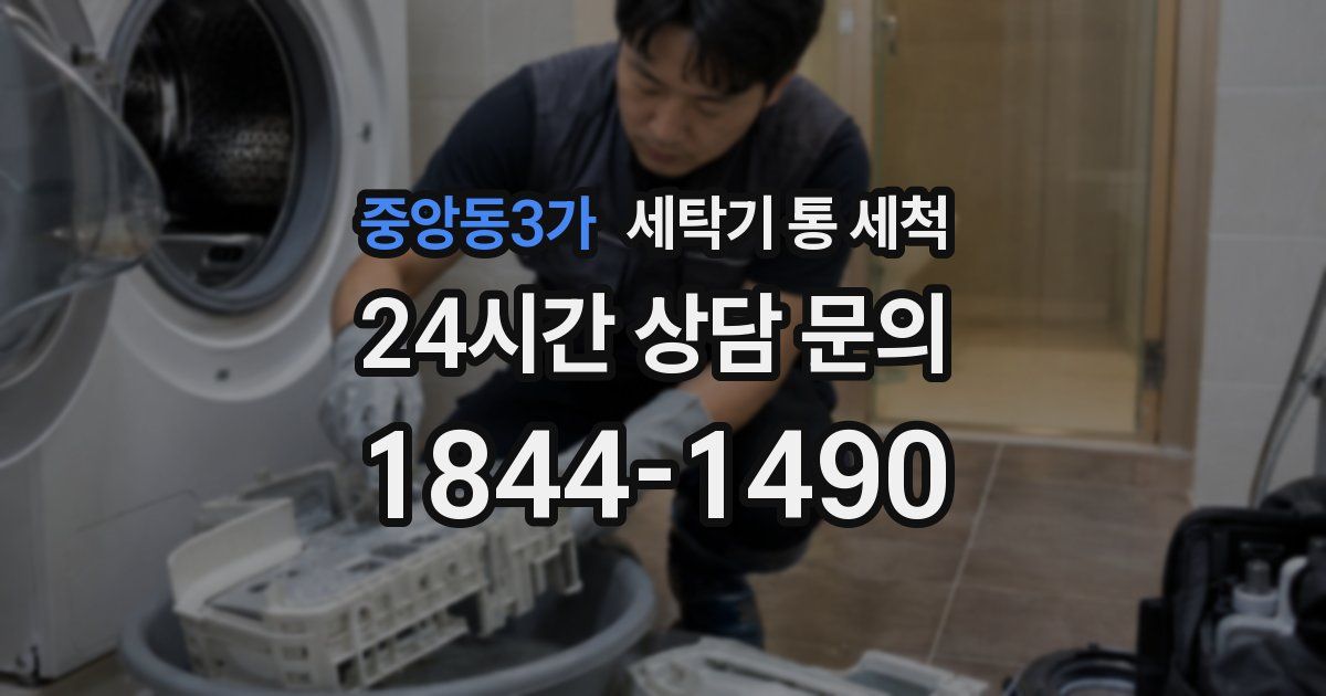 중앙동3가 세탁기 통 세척