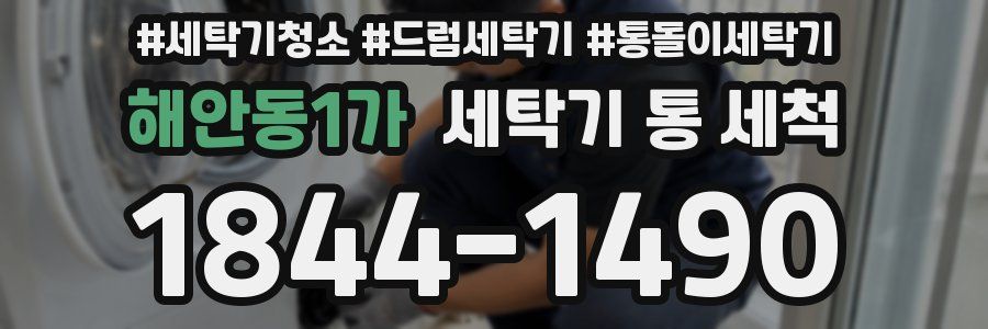 해안동1가 세탁기 통 세척
