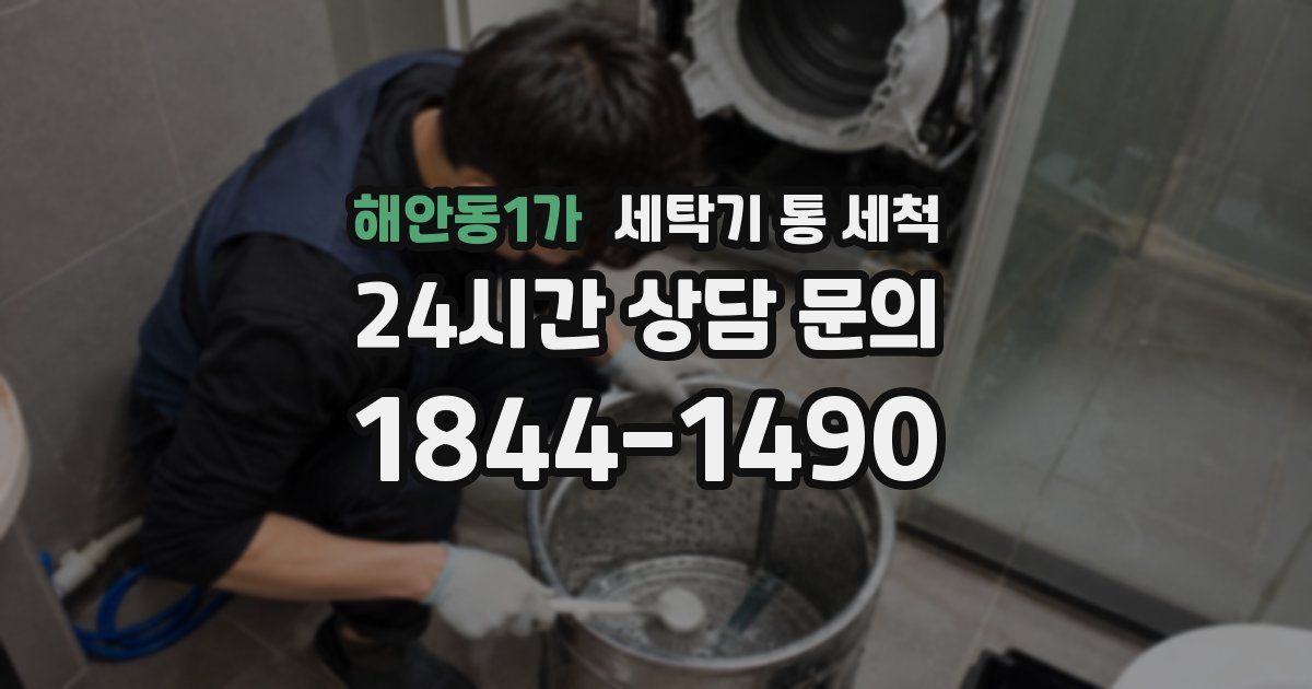 해안동1가 세탁기 통 세척